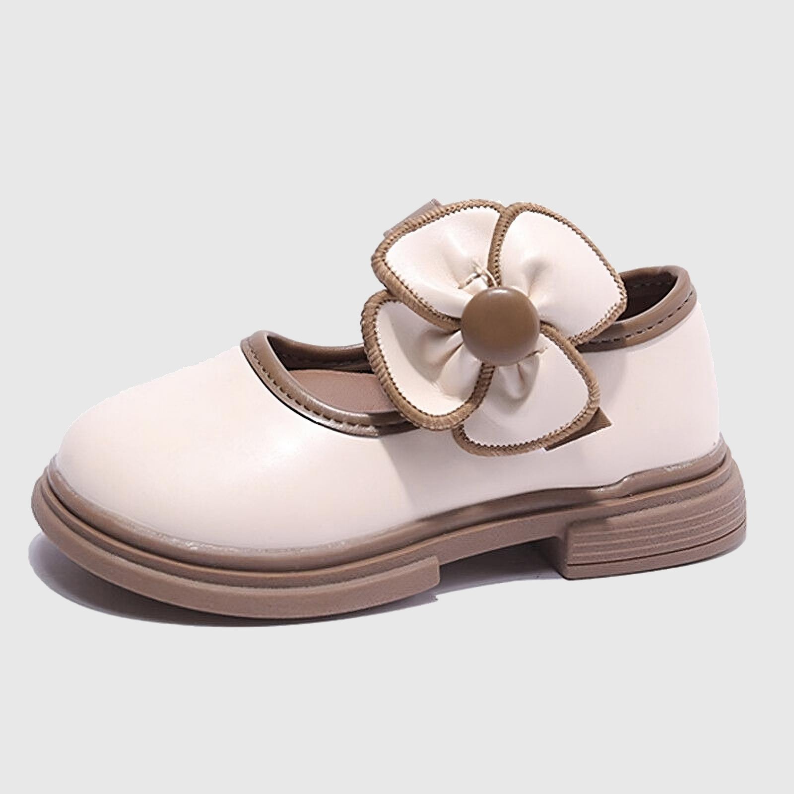 Chaussures plates Mary Jane Beige – Image 5