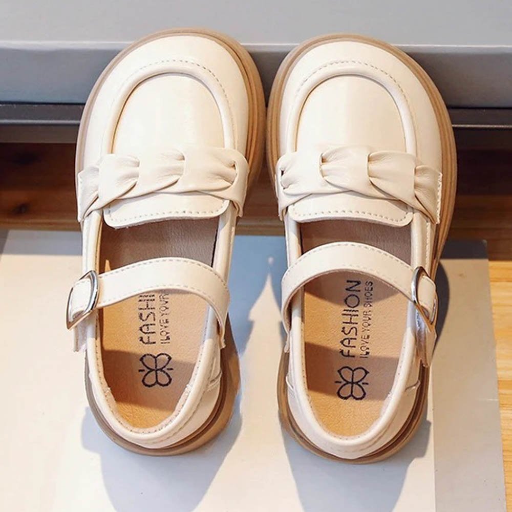 Chaussure Bande de nœuds Beige - الصورة 4